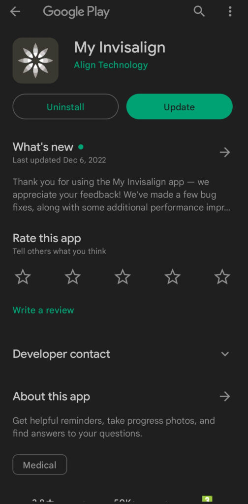 invisalign app letöltés